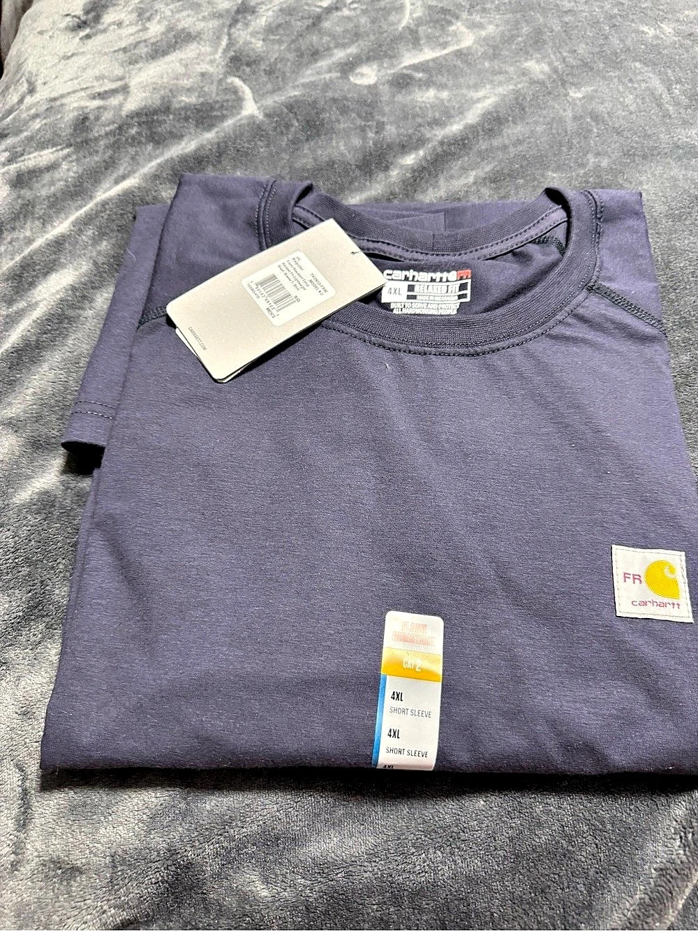 Carhartt FR Heavyweight FR Short Sleeve Tee Purple 4XL NWT